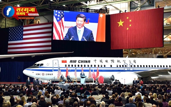 china vs usa बोइंग जेट