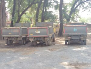 खनिज विभाग की कड़ी कार्रवाई, 34 वाहनों पर जुर्माना व जब्ती
